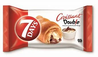 7Days Croissant double kakao a vanilka