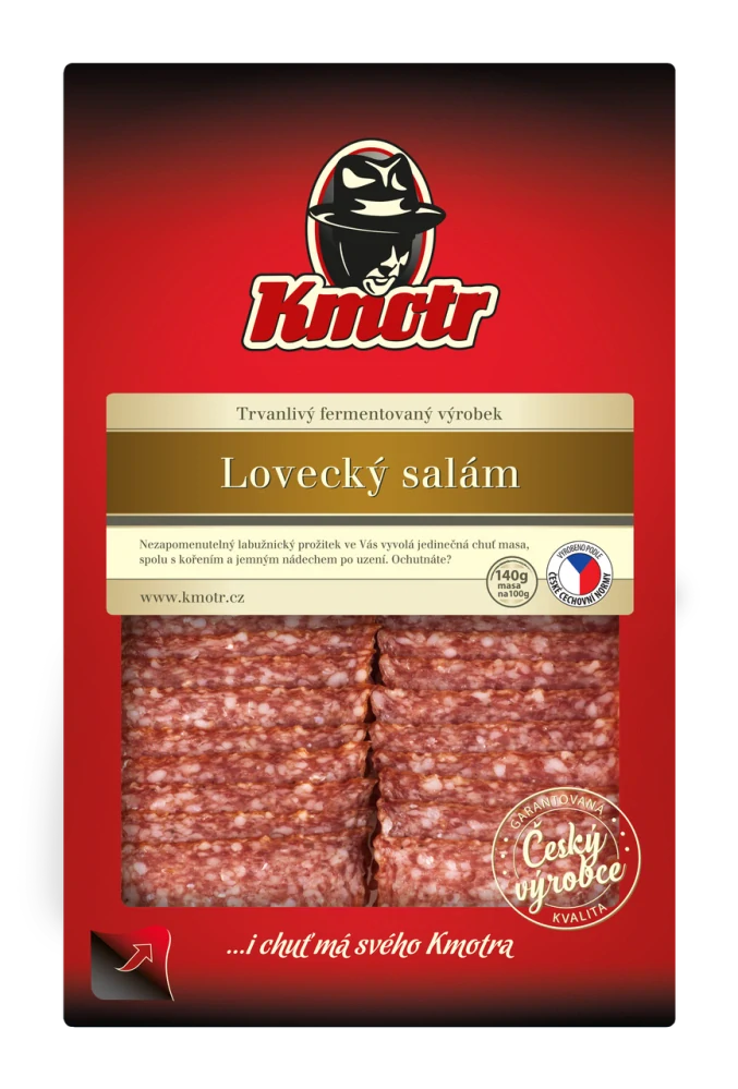 Kmotr Lovecký salám krájený