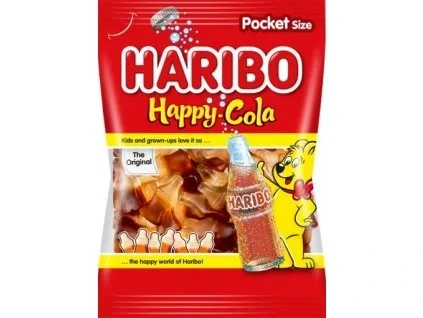 Haribo Happy Cola želé s příchutí ovoce a coly 100 g
