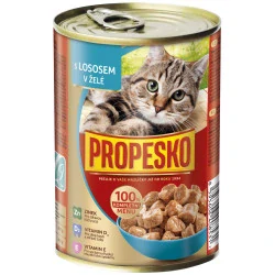 Propesko kousky kočka 415g Losos v omáčce