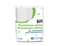 aro Kuchyňské utěrky 2vrstvé 50 útržků 11 m 2 ks