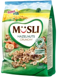 Bonavita Crunchy Müsli lískový oříšek