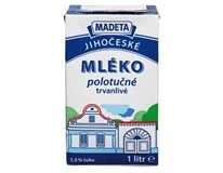 Madeta Jihočeské trvanlivé polotučné mléko 1,5%