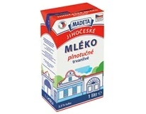 Madeta Jihočeské mléko trvanlivé plnotučné 3,5%