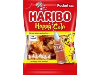 Haribo Happy Cola želé s příchutí ovoce a coly 100 g