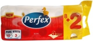 Perfex Toaletní papír 3vrstvý 10ks