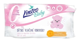 Linteo dětské vlhčené ubrousky 72ks