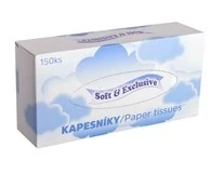 Kapesníky papírové Soft 2vrstvé 150 ks