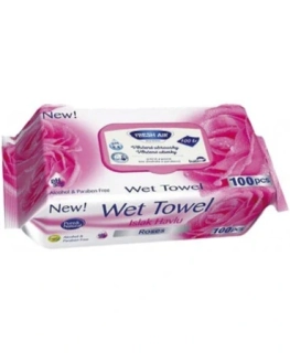 Fresh Air Dětské vlhčené ubrousky 100ks Pink Rose