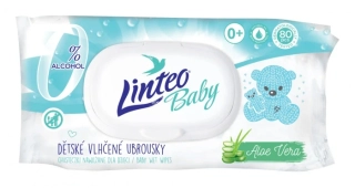 Linteo dětské vlhčené ubrousky 80ks