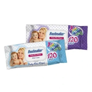 Freshmaker Dětské vlhčené ubrousky jumbo 120ks