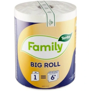 TENTO kuchyňské utěrky Family Big Roll 60m 2vrstvé