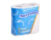 Soft & Exclusive Toaletní papír 3vrstvý 14 m 4 ks