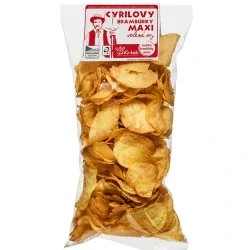 Cyrilovy brambůrky 180g MAXI Solené