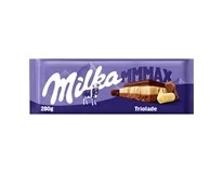 Milka Čokoláda Mmmax Triolade bílá, hořká a mléčná