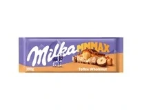 Milka Čokoláda Mmmax Toffee Wholenut mléčná, oříšky a karamel