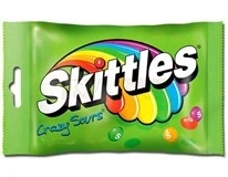 Skittles Crazy Sours ovocné žvýkací bonbóny